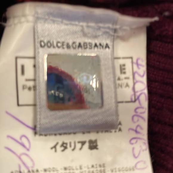 Dolce @ Gabbana argyle sweater/cardigan - Picture 7 of 8